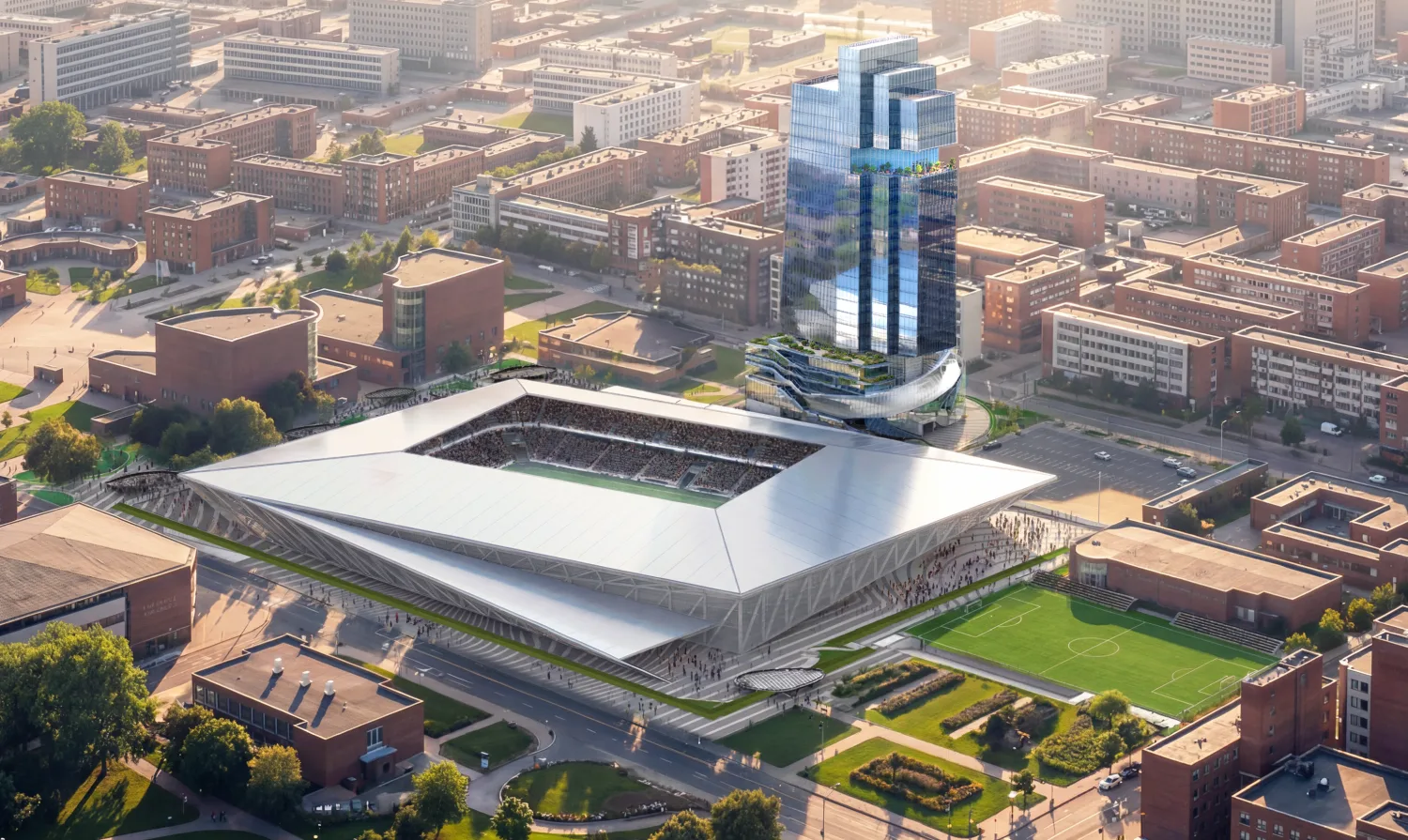 🏟 Вот такая концепция нового стадиона «Шинник» выиграла архитектурный конкурс