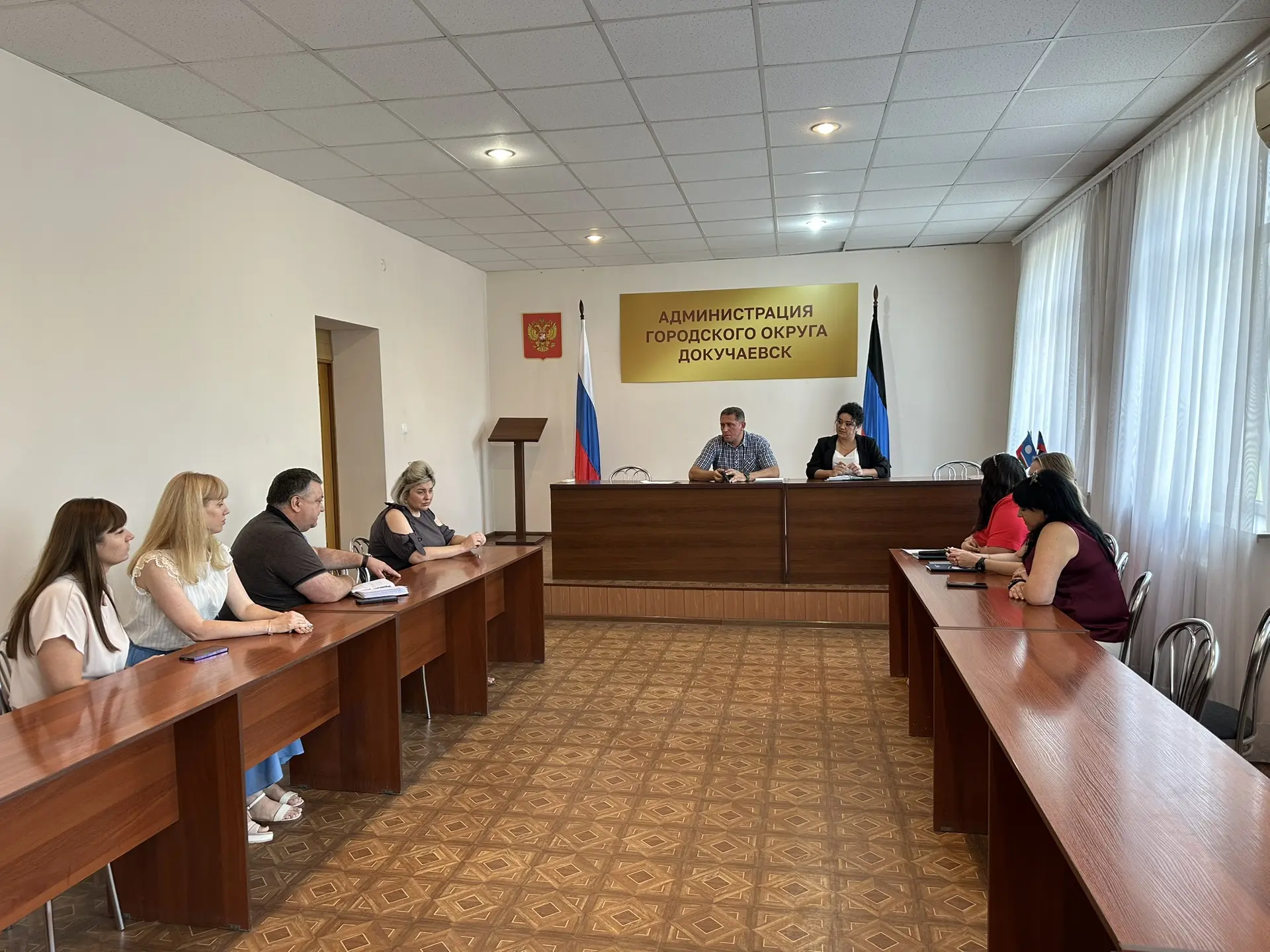 В Докучаевске продолжает свою работу Штаб по вопросам здравоохранения, созданный по инициативе Главы