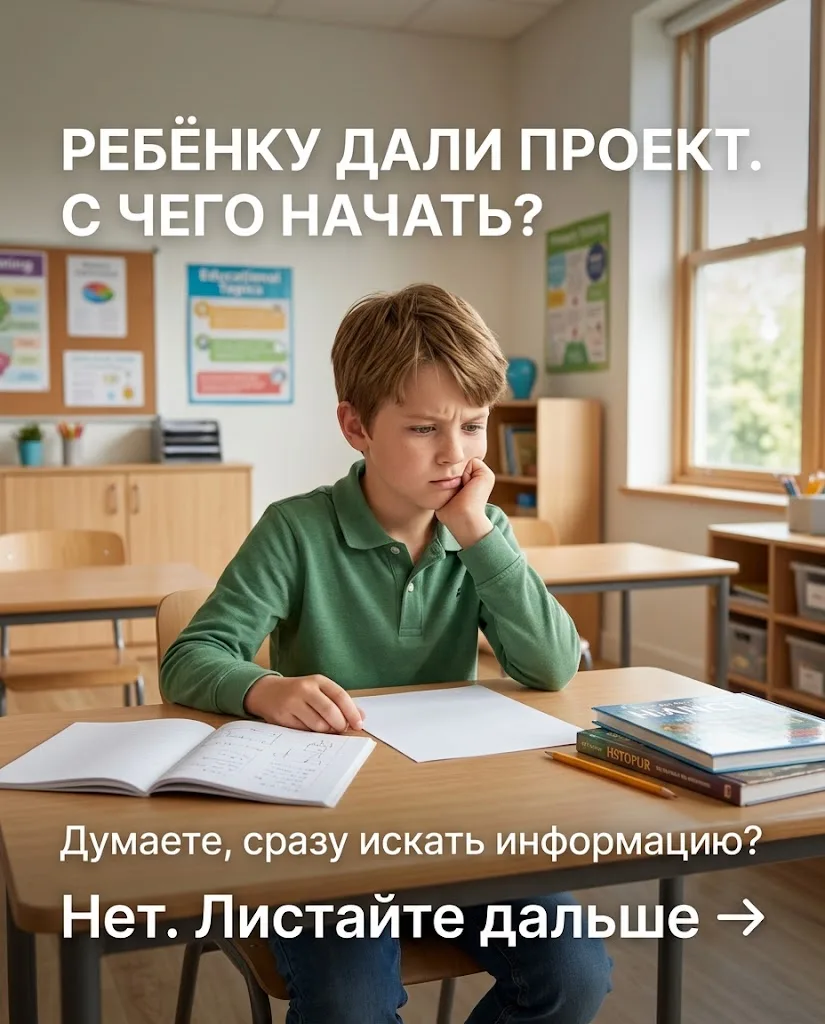 ШКОЛЬНЫЙ ПРОЕКТ: С ЧЕГО НАЧАТЬ? 🔑