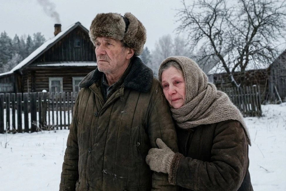 ПОСЛЕДНИЙ ДЕНЬ ДОМА
У самого леса жили Иван Матвеич с Катериной. Сорок пять лет душа в душу. Дом руб
