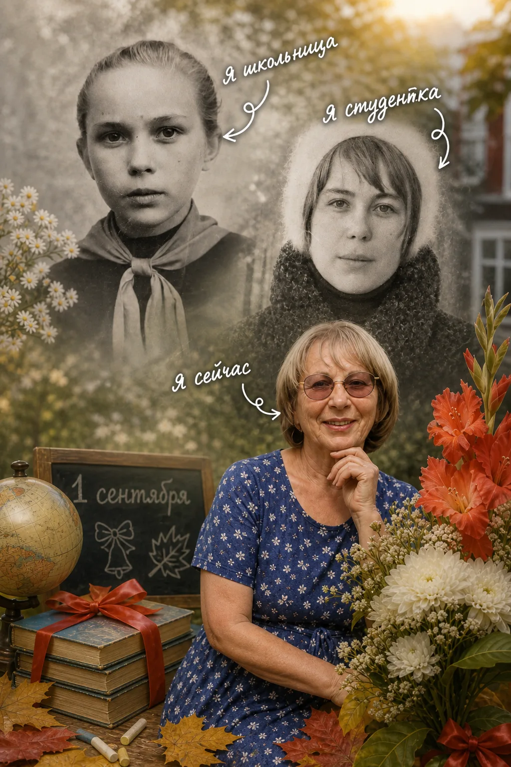 📚 Сегодня участником ностальгического флешмоба «Я тогда и сейчас» 🍂 стала  учитель ру...