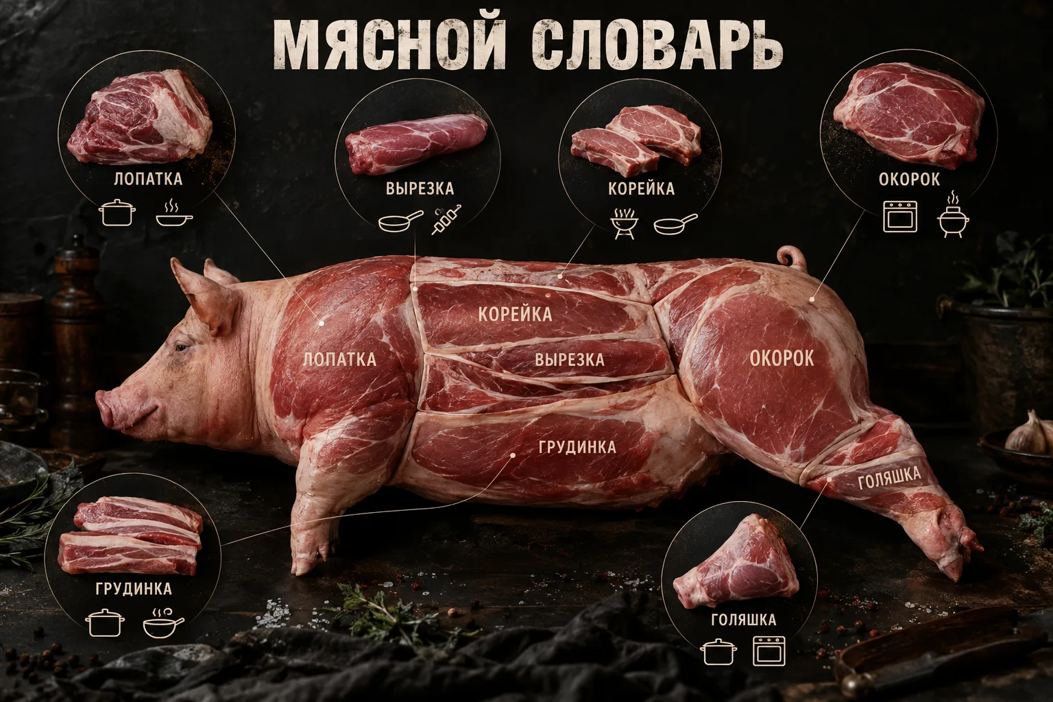 Мясной словарь - какая часть мяса для чего? ❓