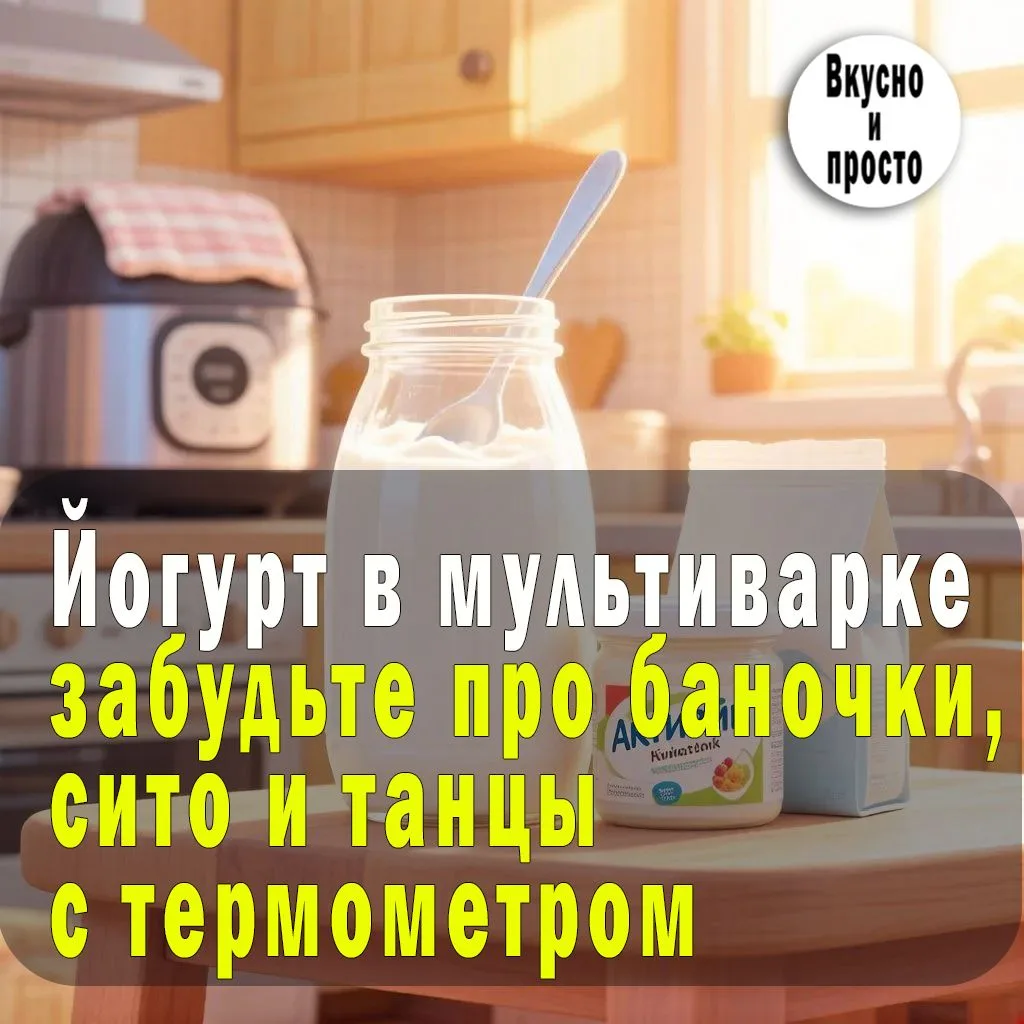 Йогурт в мультиварке. Забудьте про баночки, сито и танцы с термометром