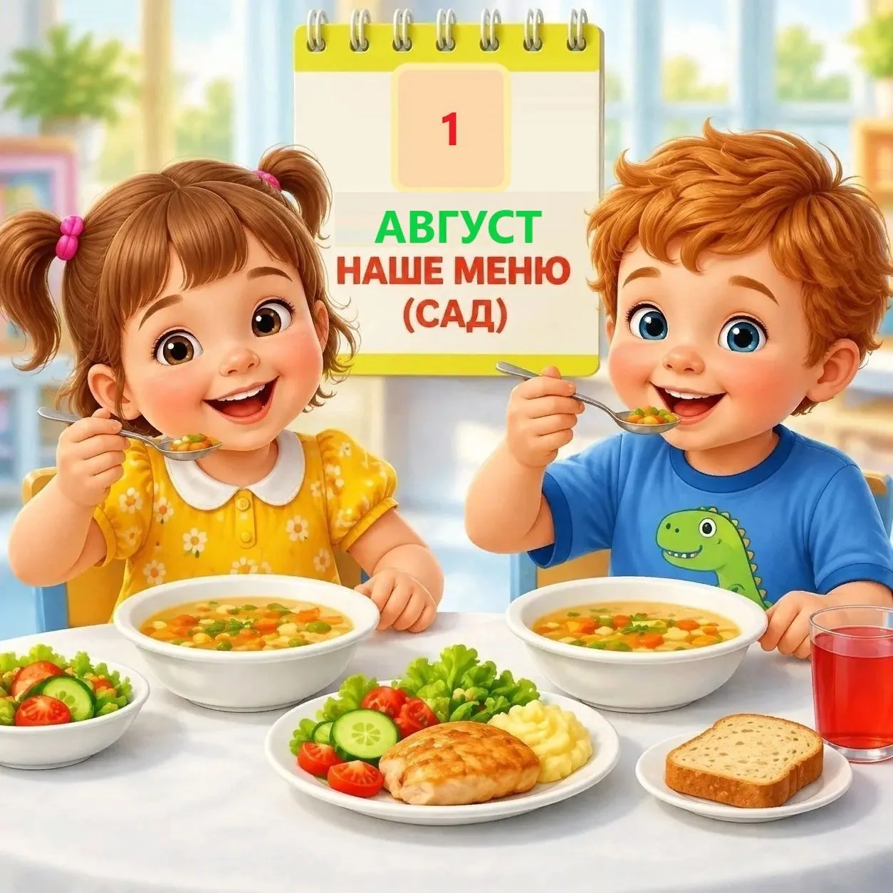 🍽️Меню нашего детского сада (Сад) на 01.09.2026