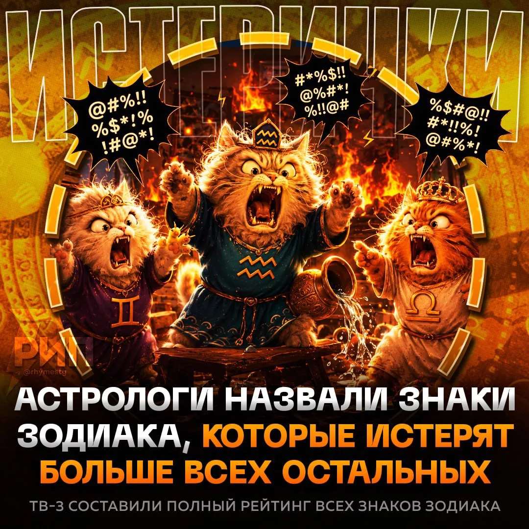 🤬 Водолеи, Весы и Близнецы — главные ИСТЕРИЧКИ среди всех знаков зодиака, заявляют аст...
