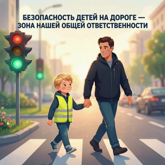 🚦 Безопасность детей на дороге — зона нашей общей ответственности!