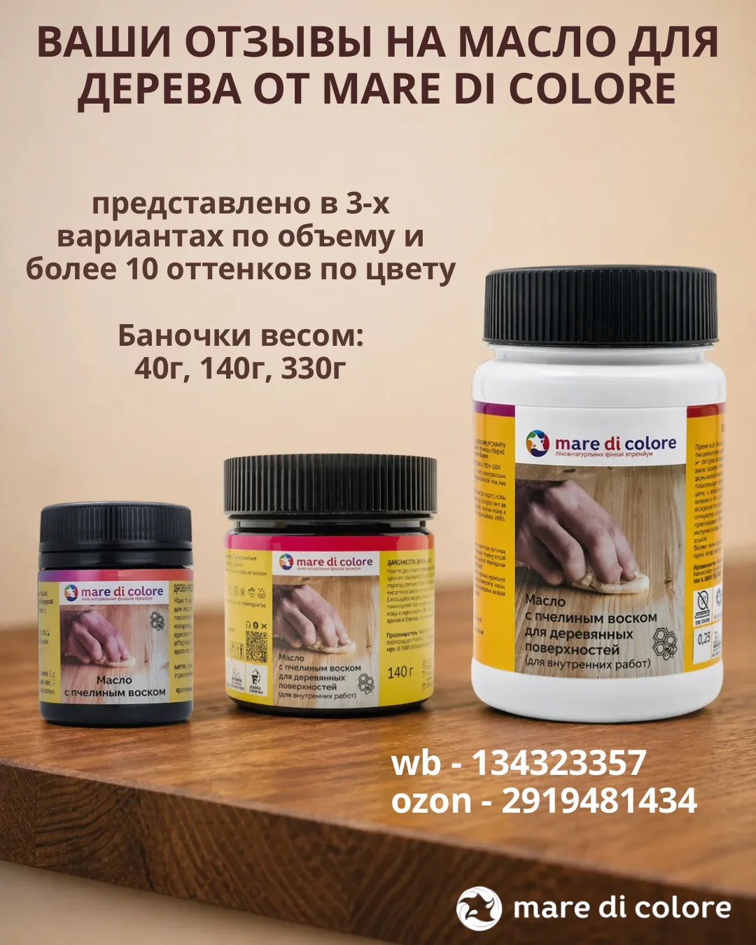 Ваши отзывы на Масло для дерева