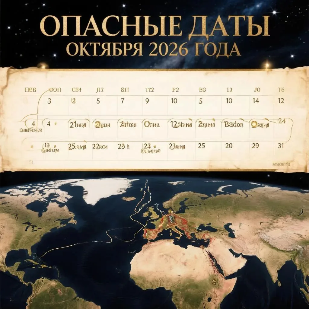 Нумерологи предсказывают, что октябрь 2026 года станет временем повышенной напряженност...