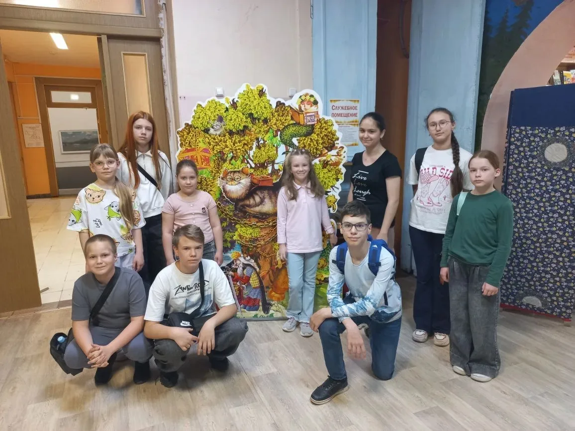 Мы на творческой площадке в библиотеке Пушкина!