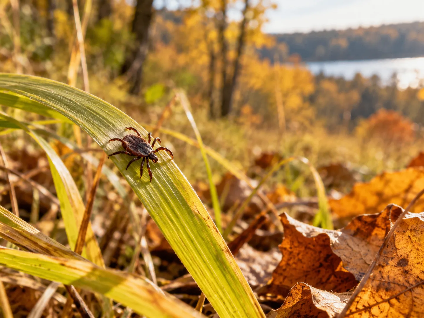 🕷 Осень тёплая — а значит, сезон клещей ещё не закончен