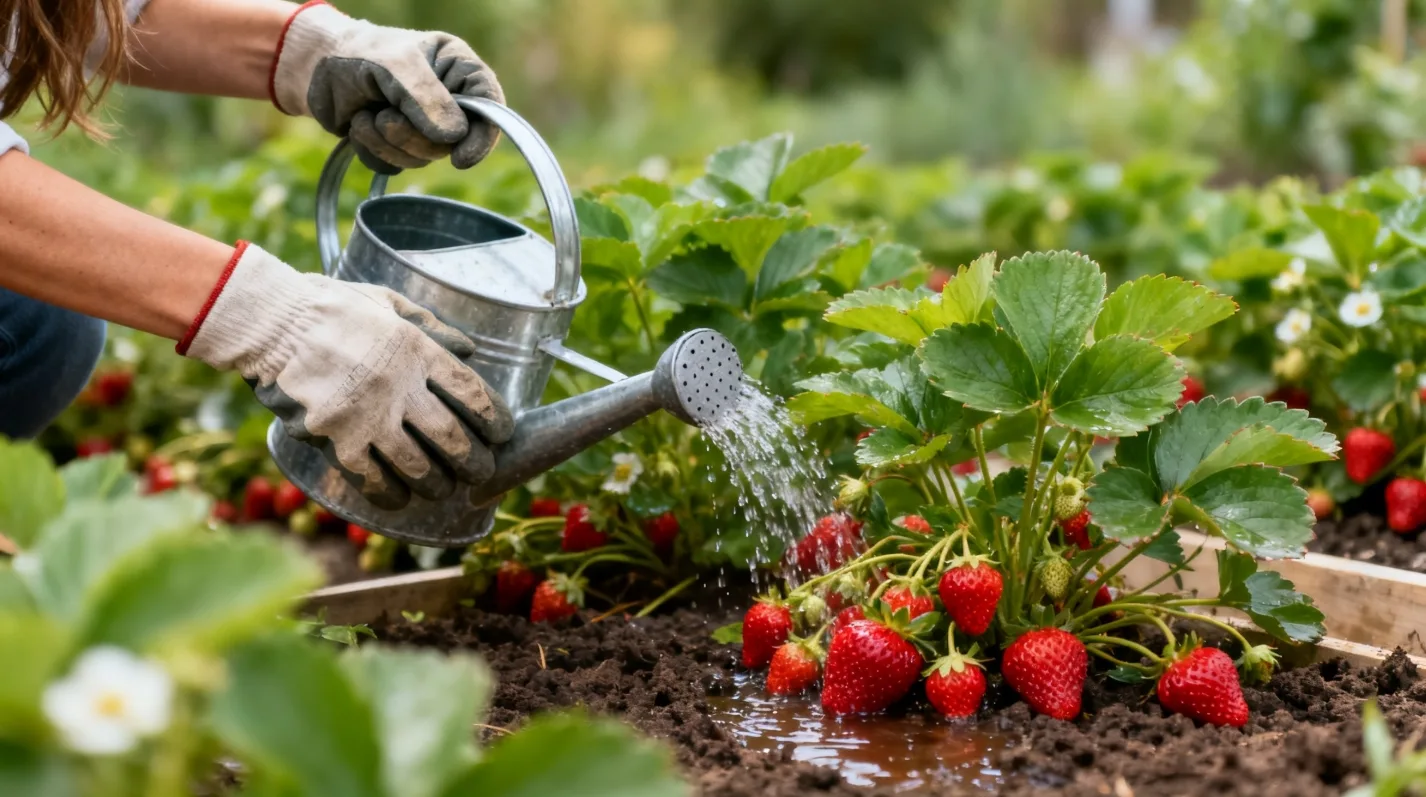 🍓 Клубника любит меру: главные ошибки в поливе и удобрениях

🌿 Ошибки в поливе
Холодная вода прямо