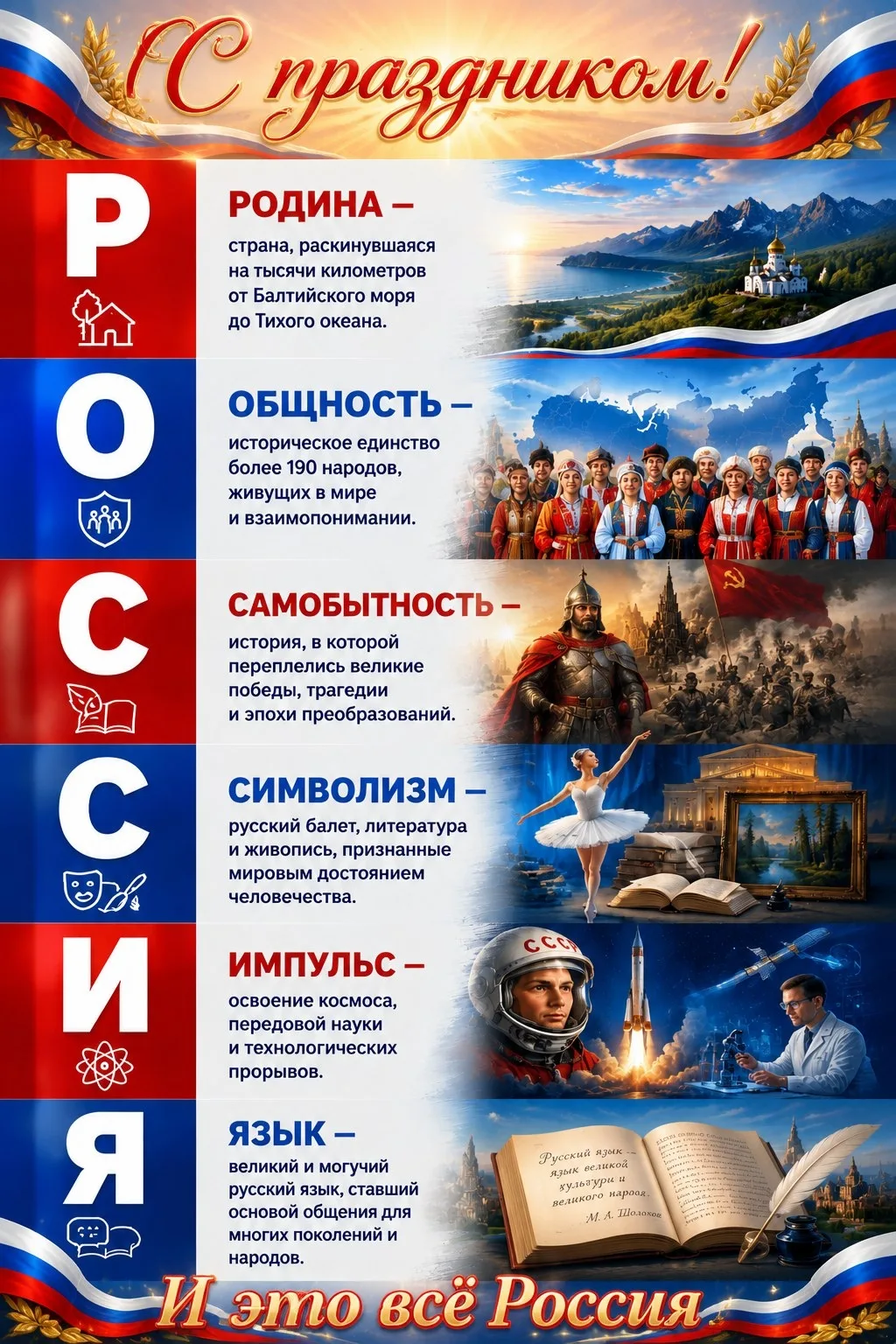 🇷🇺 Друзья, приглашаем к творческому интерактиву ко Дню России!

Давайте вместе создадим яркую колл