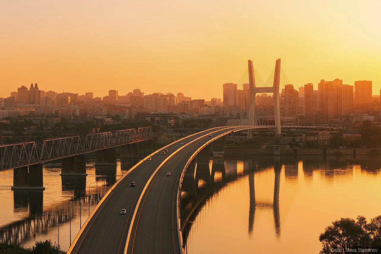 Центральный мост в Новосибирске