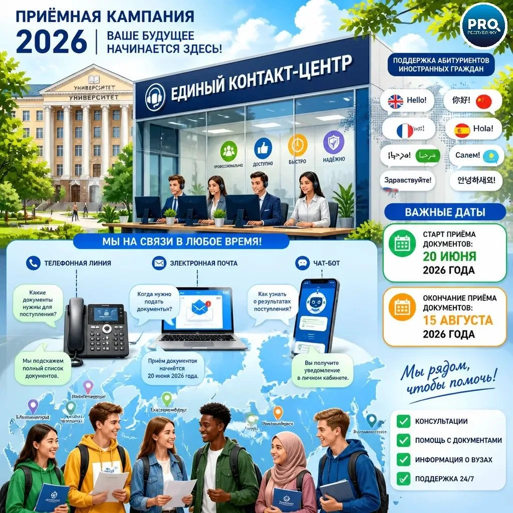 Поступление в вуз 2026: новая эра. Запущен Единый контакт-центр