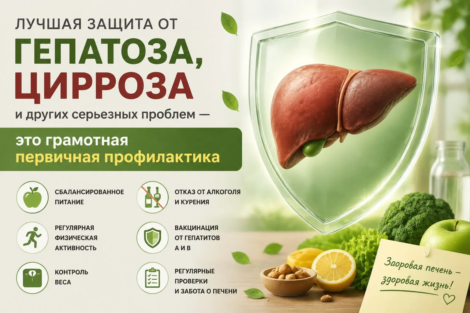 ✳️ Три шага к здоровой печени