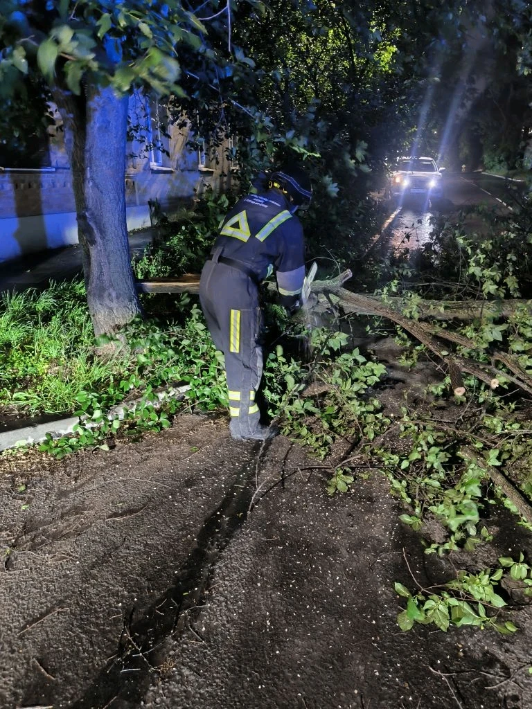 Городские спасатели продолжают ликвидировать последствия непогоды в Ростове