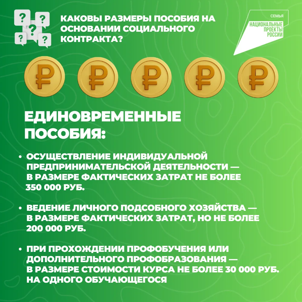 Национальный проект «Семья»: социальный контракт - улучшение жизни через самореализацию  Благодаря с