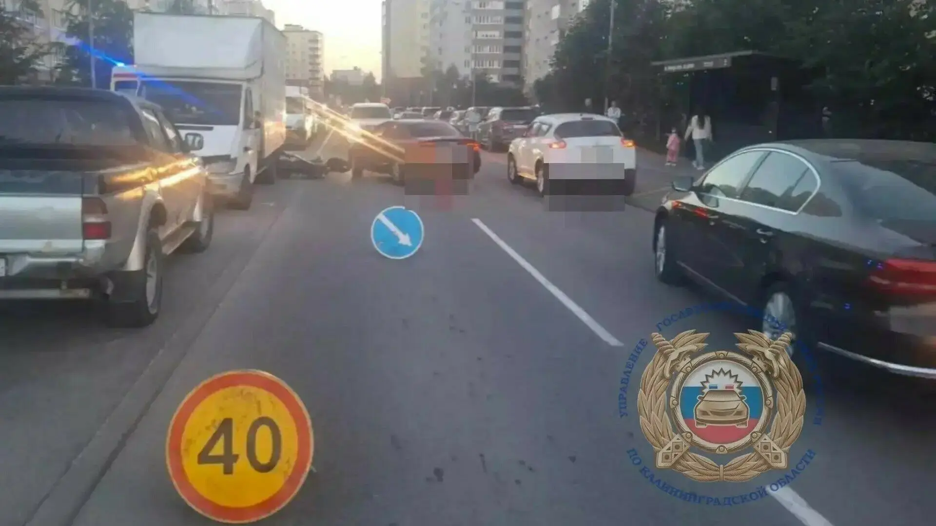 ДТП с мотоциклистом.