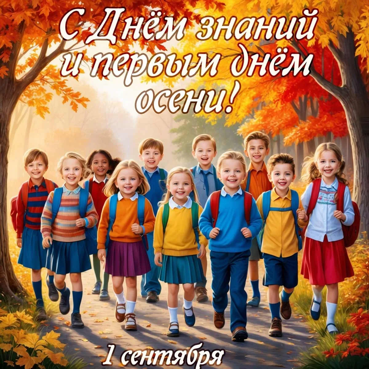 🍂С 1 сентября! Поздравляем с Днём знаний! 🔔