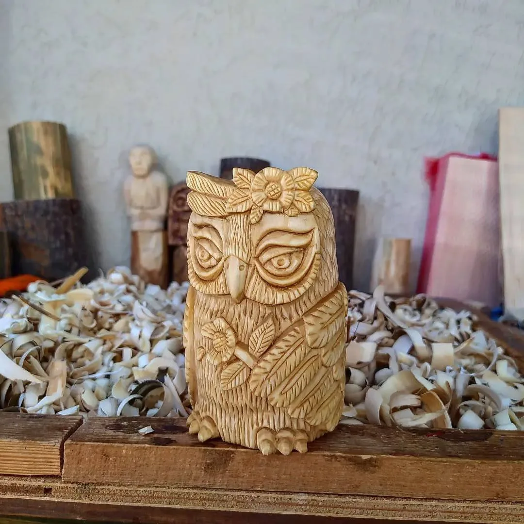 Русский сувенир "Сова". 🦉🌸👍
