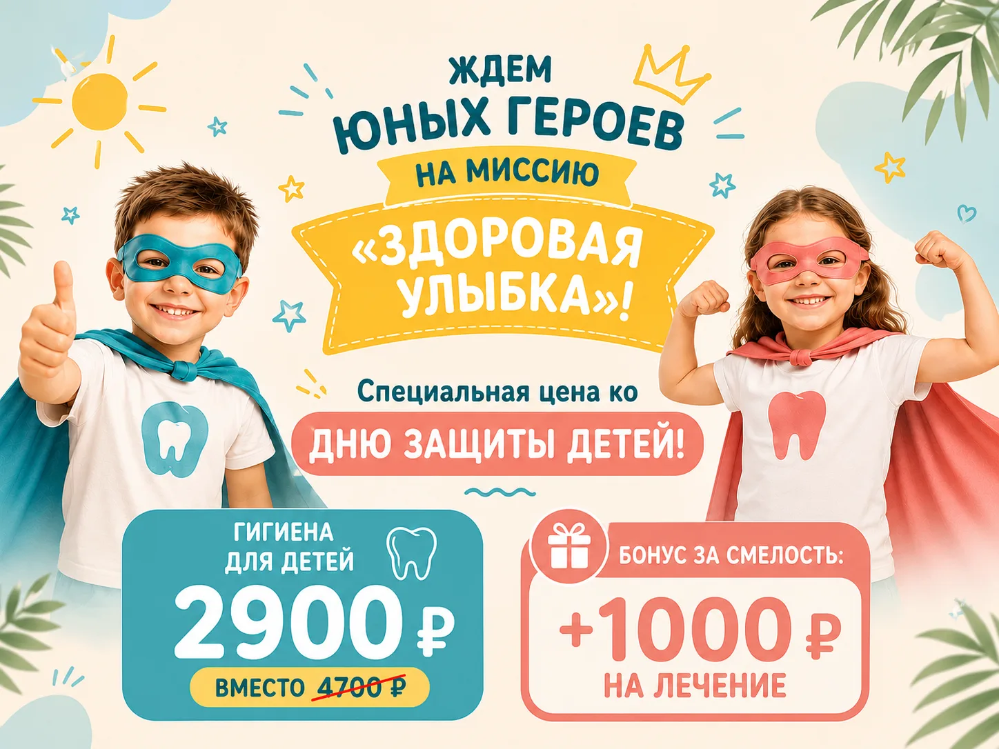 Миссия «Лето без кариеса» — стартуем!
