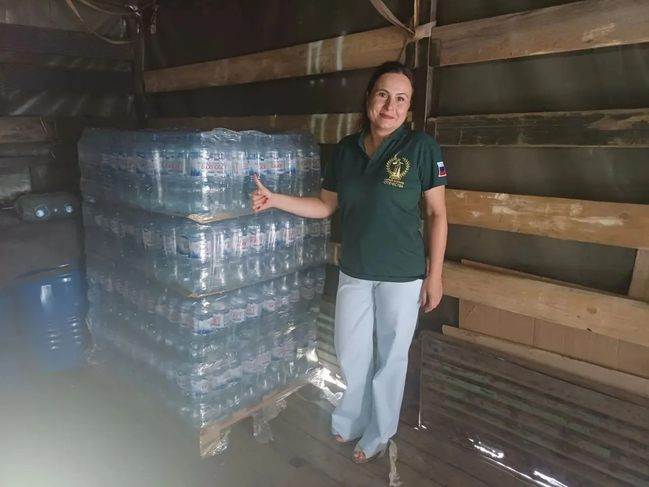 💧 Помощь на передовой: палета воды направлена в 34-ю отдельную мотострелковую бригаду ...