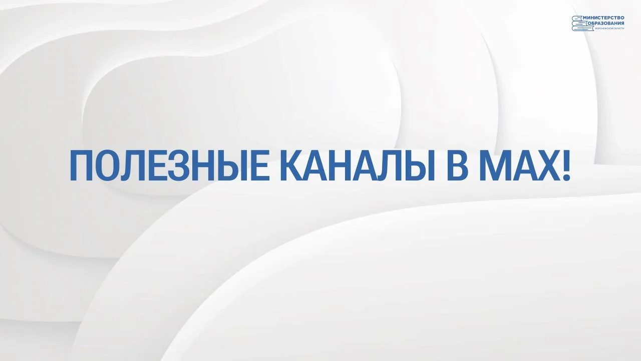 Навигатор по полезным каналам в МАХ!   Хотите быть в курсе самых важных событий в сфере образования?