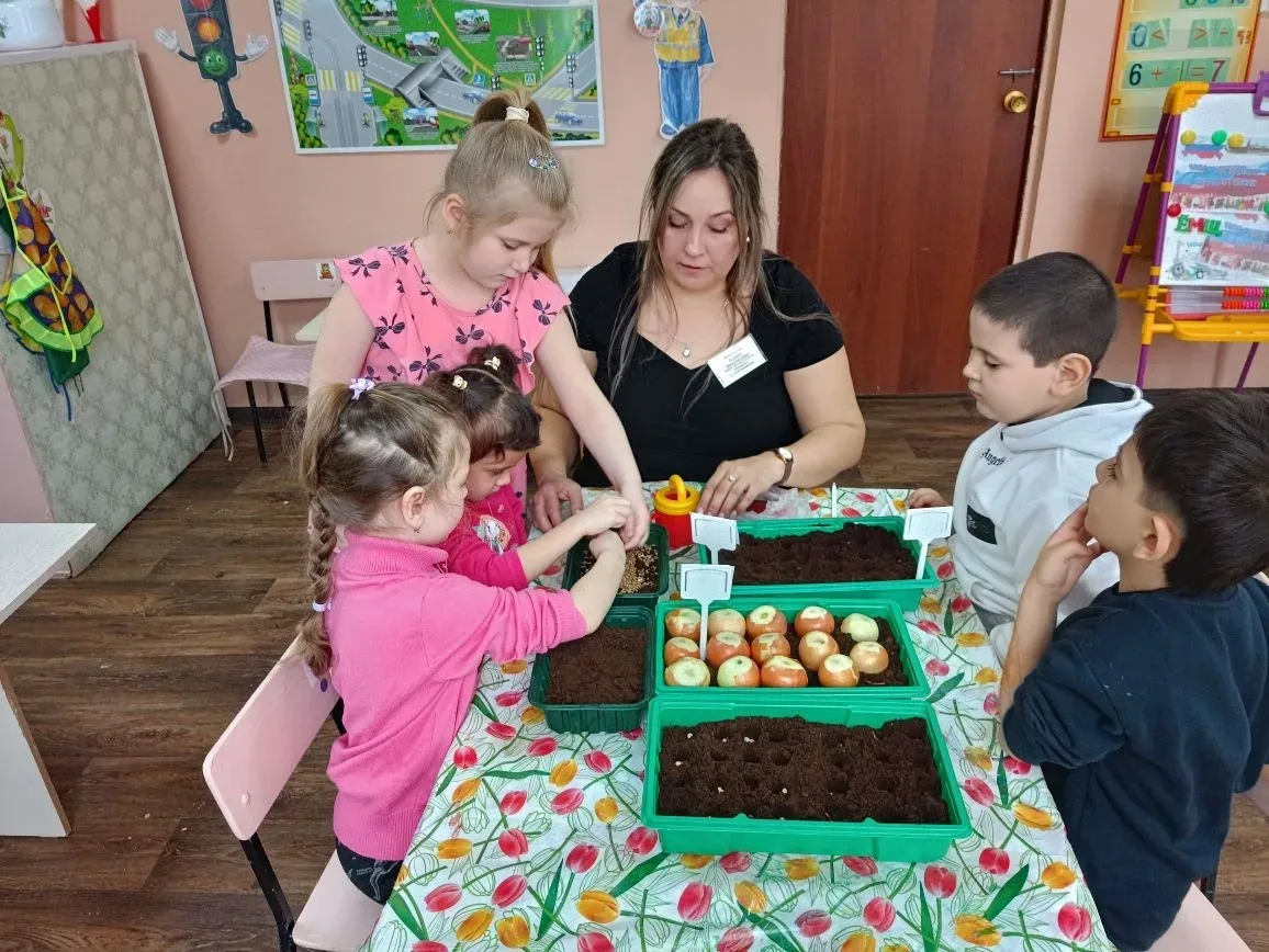 Огород на подоконнике в детском саду — это отличная возможность познакомить детей с рас...
