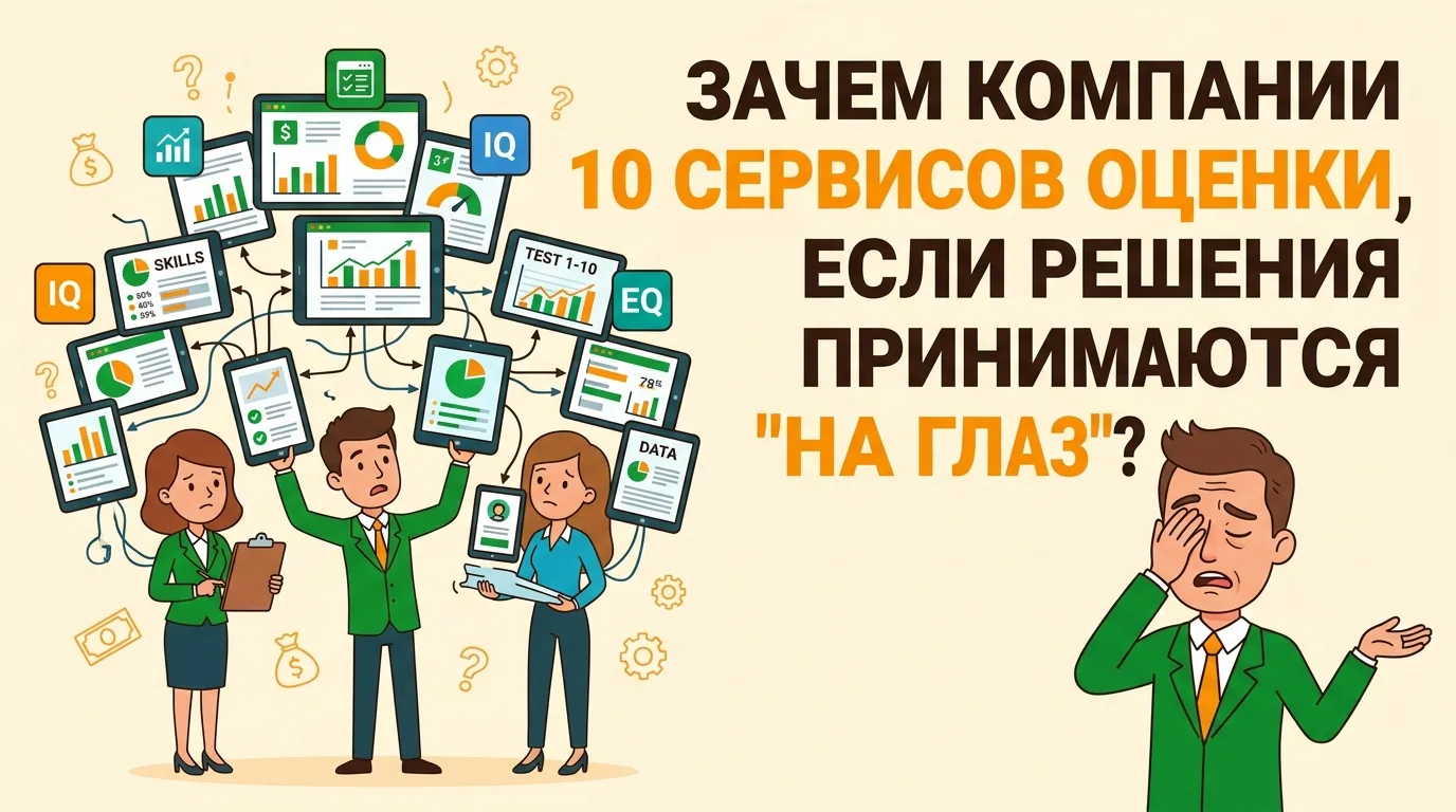 Зачем компании 10 сервисов оценки, если решения принимаются на глаз?

В 2026 году бизнес перегружен 
