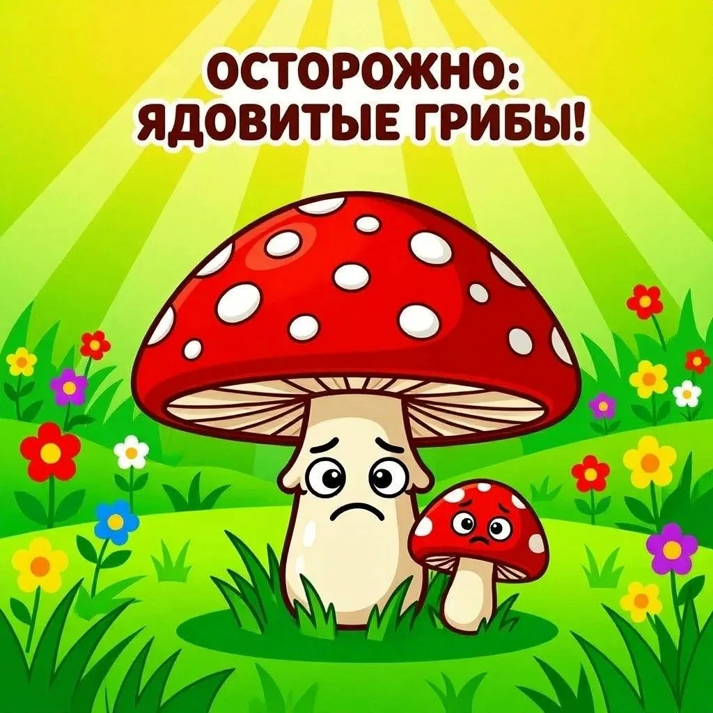 Осторожно: ядовитые грибы!
Употребление дикорастущих грибов несёт серьёзные риски для жизни и здоров