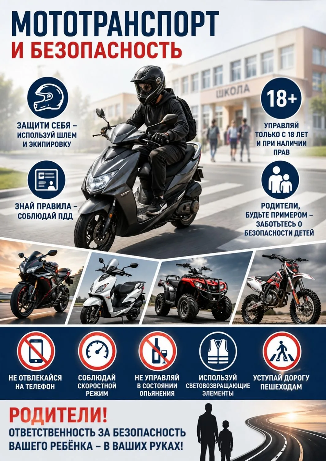 🏍️Мототранспорт и безопасность.