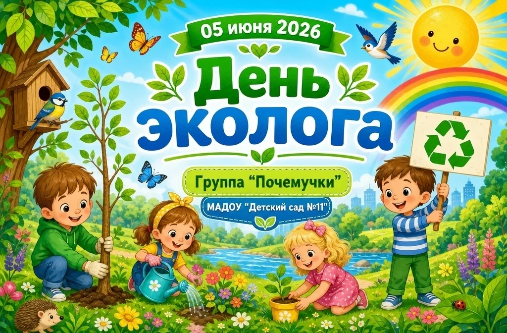 🌱 Сегодня «Почемучки» спасали планету!

5 июня во всем мире отмечается День эколога. Мы с ребятами 