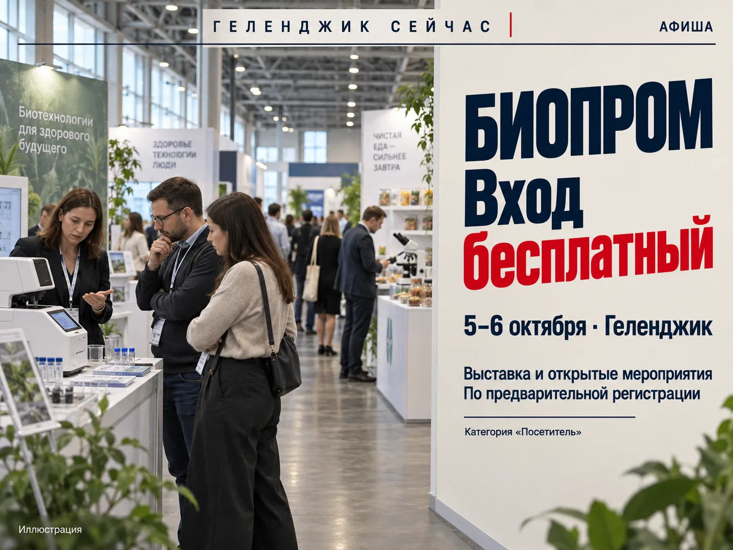 В Геленджике откроют бесплатный вход на выставку БИОПРОМ