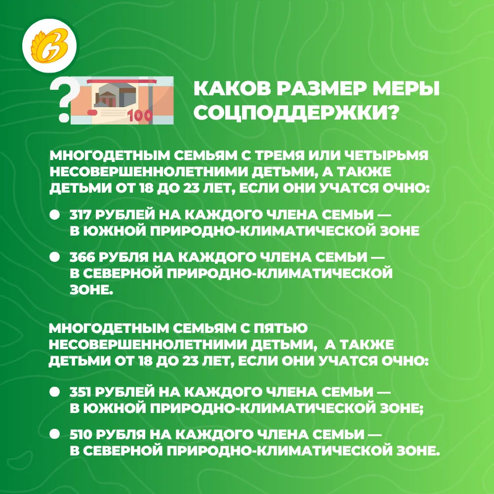 В Коми многодетные семьи получают меры социальной поддержки по оплате ЖКУ ⁣ При назначении многодетн