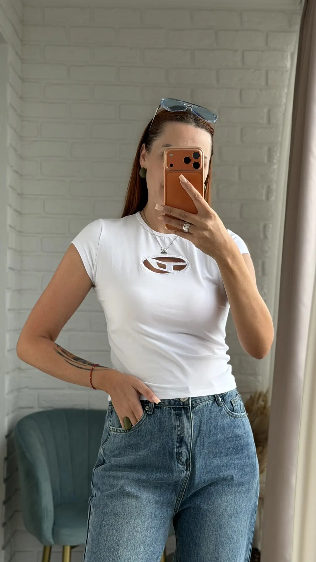 Мой любимый топ с бирками бренда 🤍