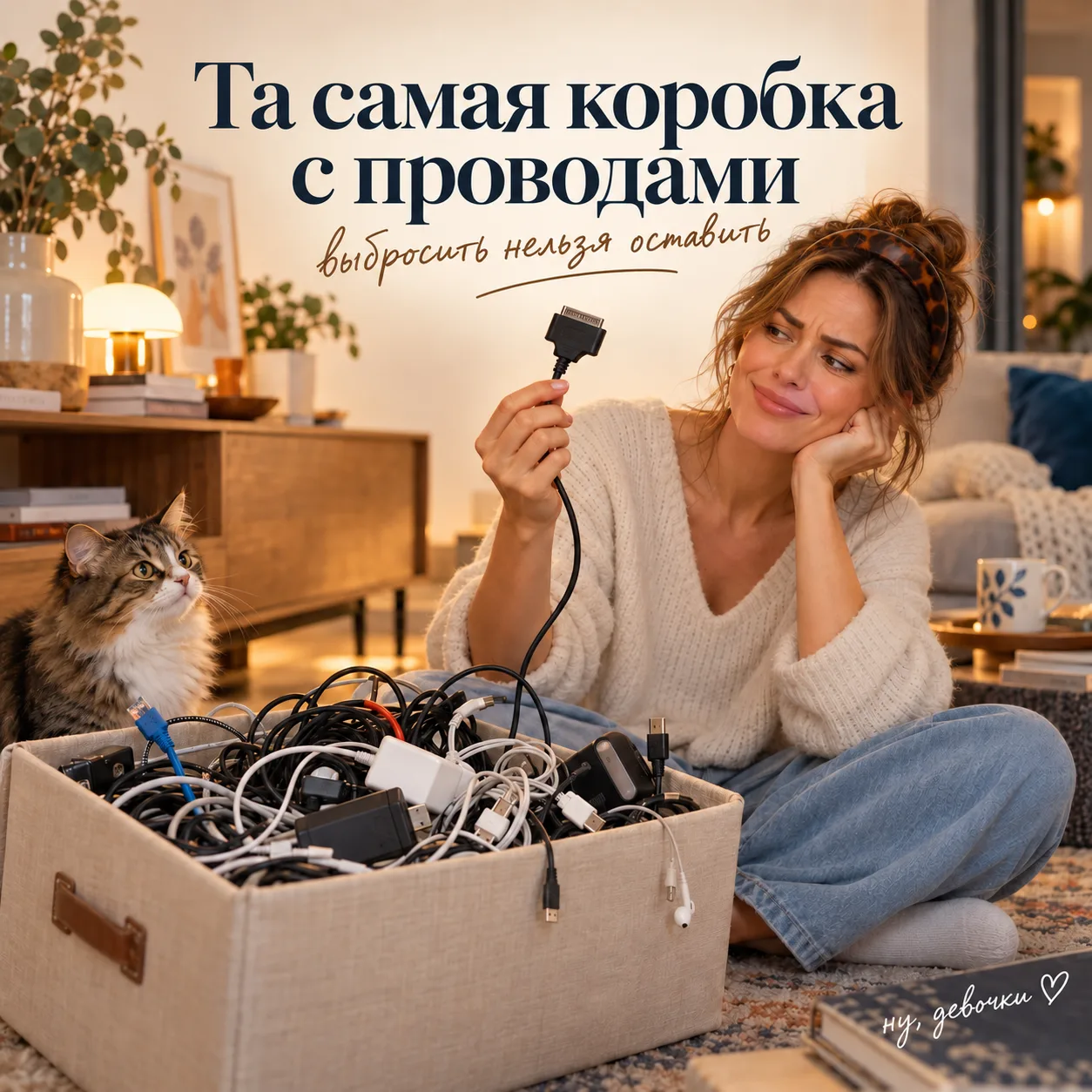 Коробка с проводами: семейный архив технологий 😂