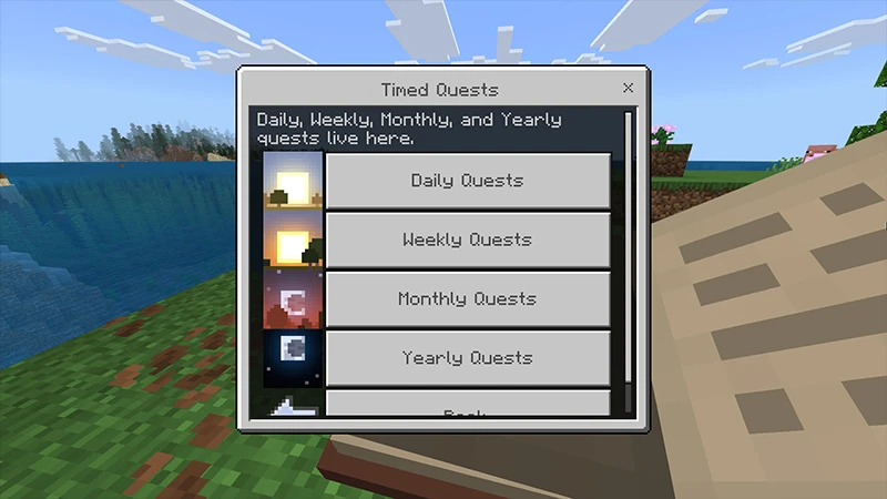Add-on "FTB Quests" FTB Quests привносит в ваш мир увлекательную и простую в освоении систему развит