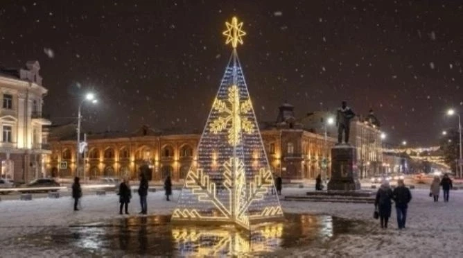 🎄К Новому году в Оренбурге установят световые елки и снежинки: город объявил закупку н...