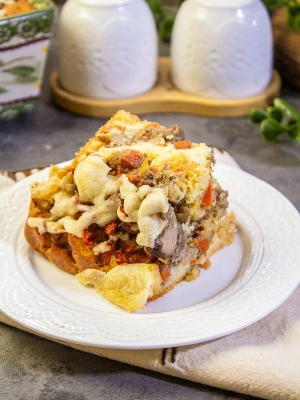 ПЕЧЁНОЧНЫЙ ПИРОГ С МОРКОВЬЮ И ЛУКОМ