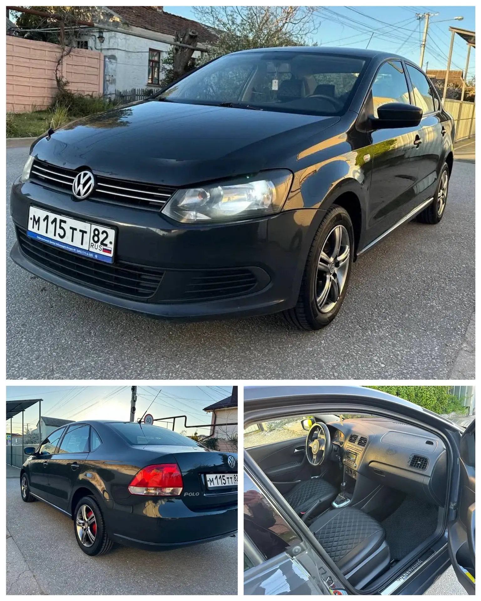 Продам 

volkswagen polo 2011 1.6 автомат 
Машина в родной краски 
Не гнилая не ржавая 
4 стеклоподъ