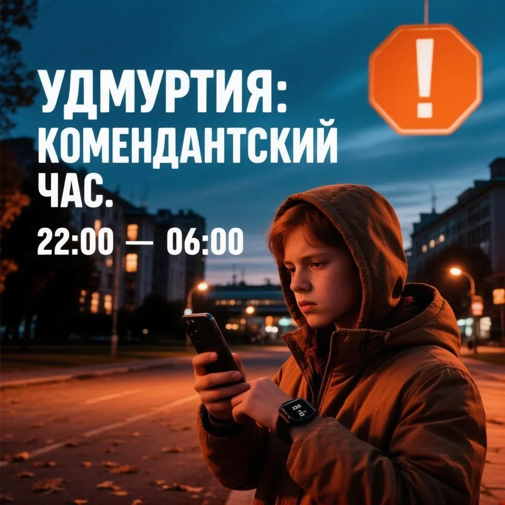 ⚡️ В Удмуртии комендантский час переходит на зимнее расписание