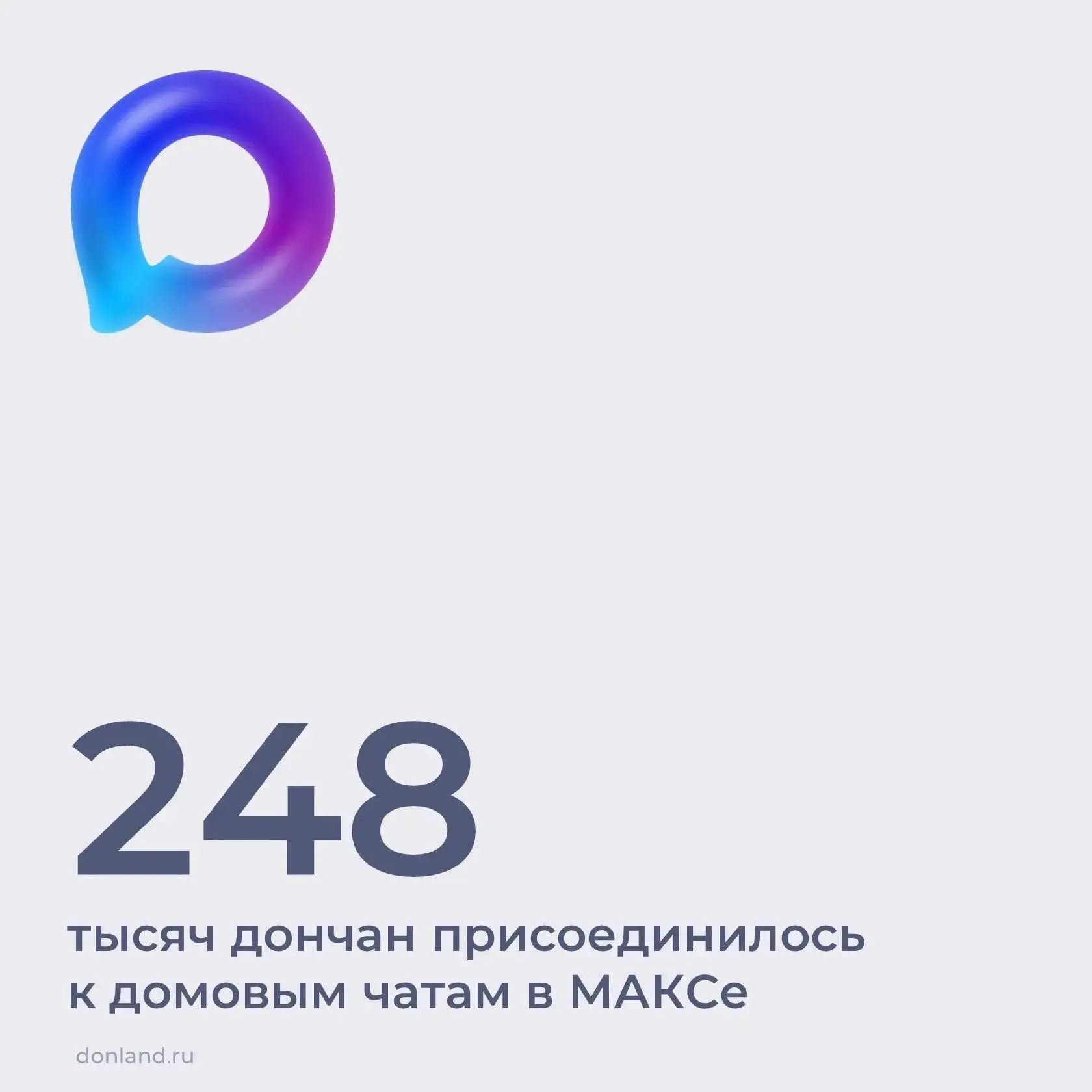 📌 Аудитория официальных домовых чатов в мессенджере МАКС превысила 248 тысяч человек. На сегодняшний
