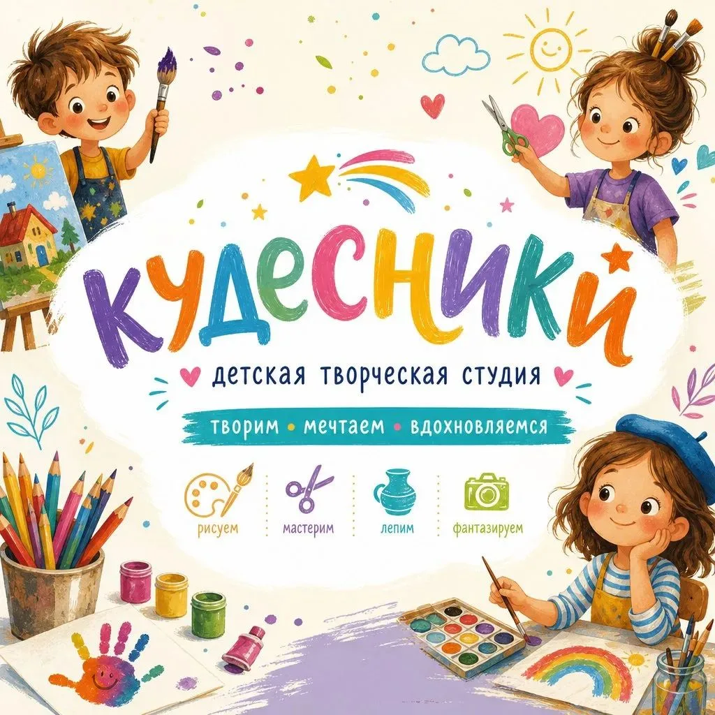 Творческая студия «Кудесники» приглашает юных творцов!
