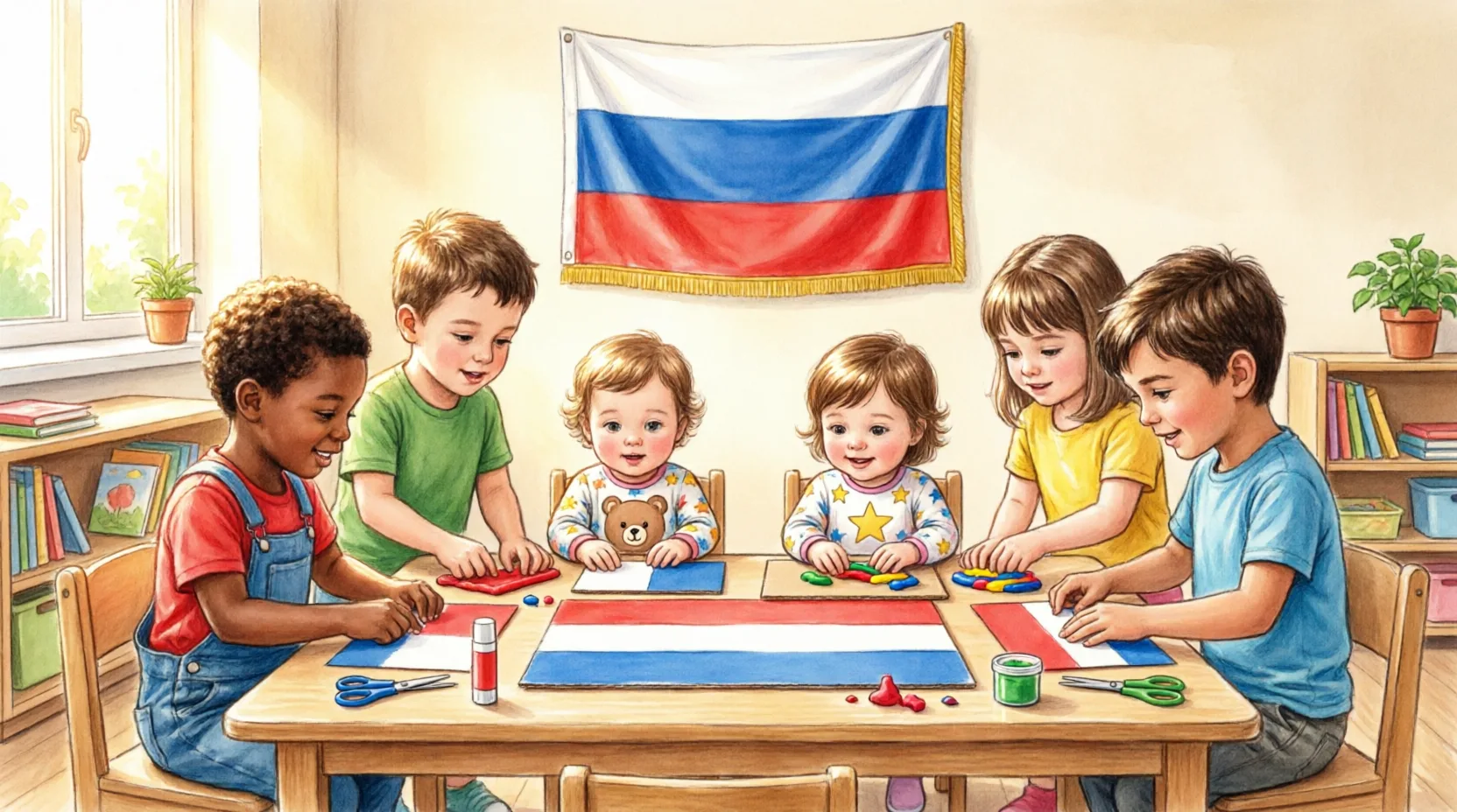 🇷🇺 Триколор в детских ладошках: как проходит Патриотическая неделя