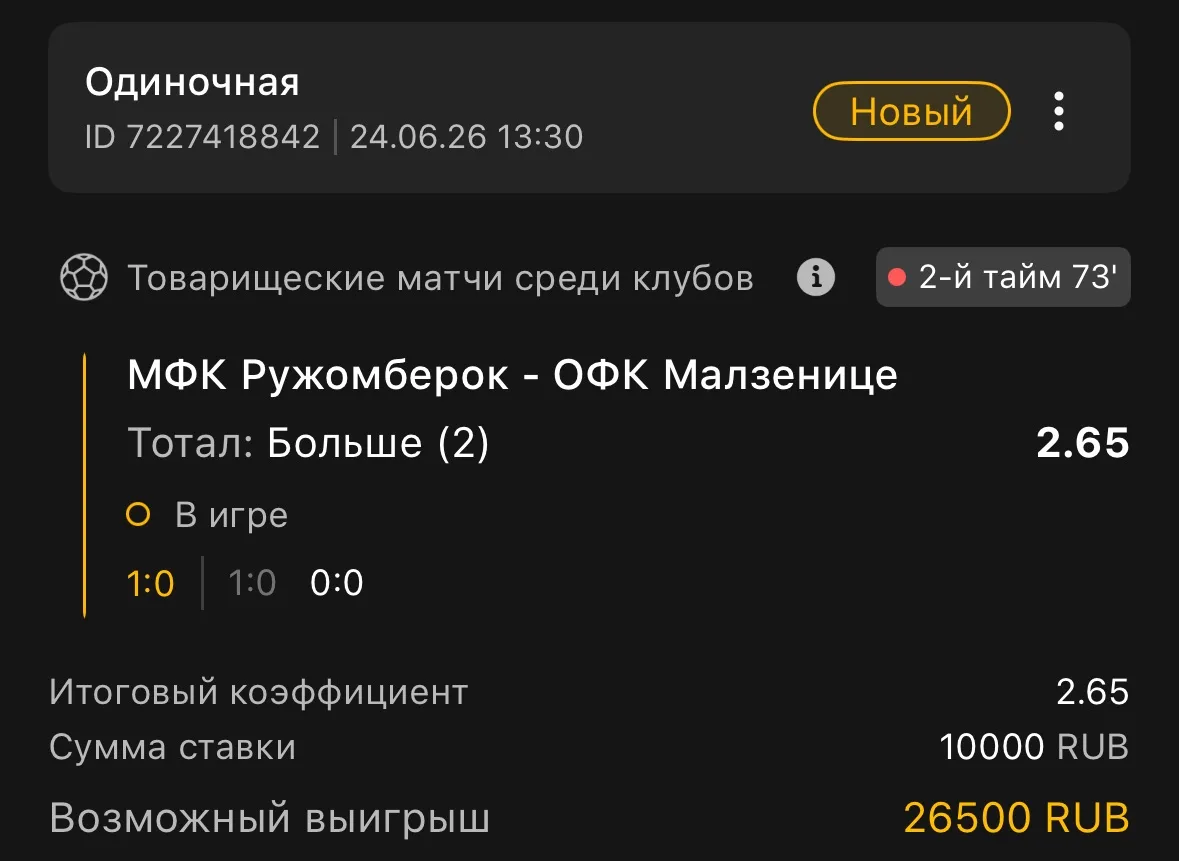 Товарищеские матчи ⚽️