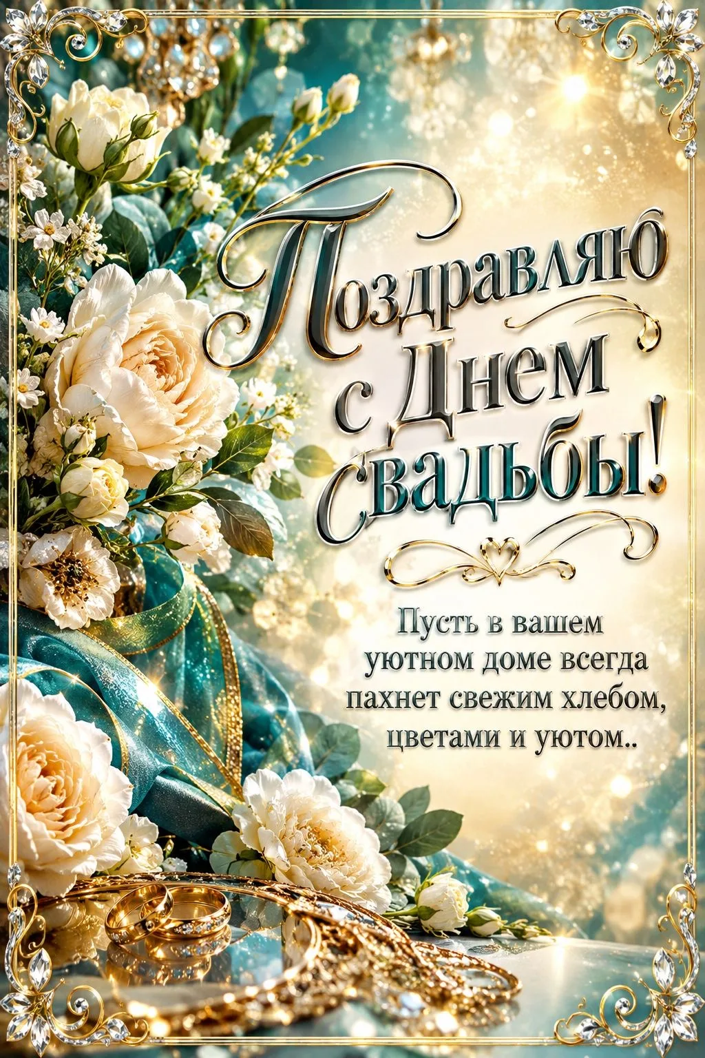 ❤️ Открытки с Днем Свадьбы