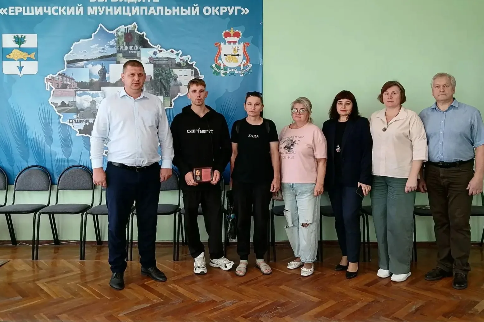 🎖️ В Ершичском округе прозвучали слова глубокой благодарности и памяти.