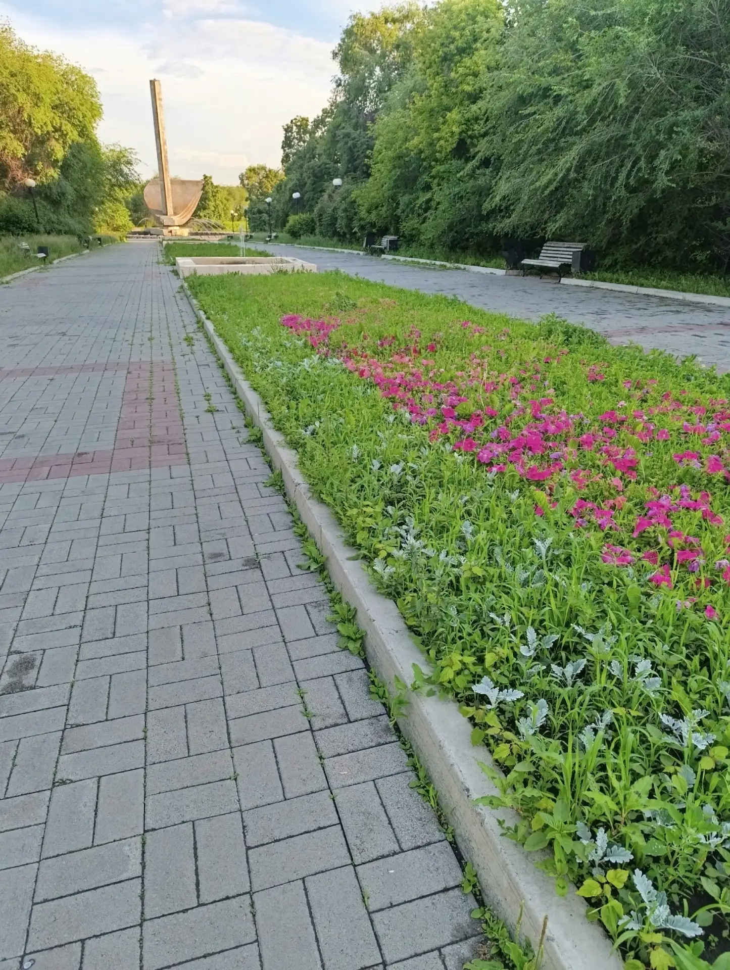 Чёрное.
Парк (сквер 50 лет ММК) зарос травой, зачем вообще было высаживать цветы, если никому нет де