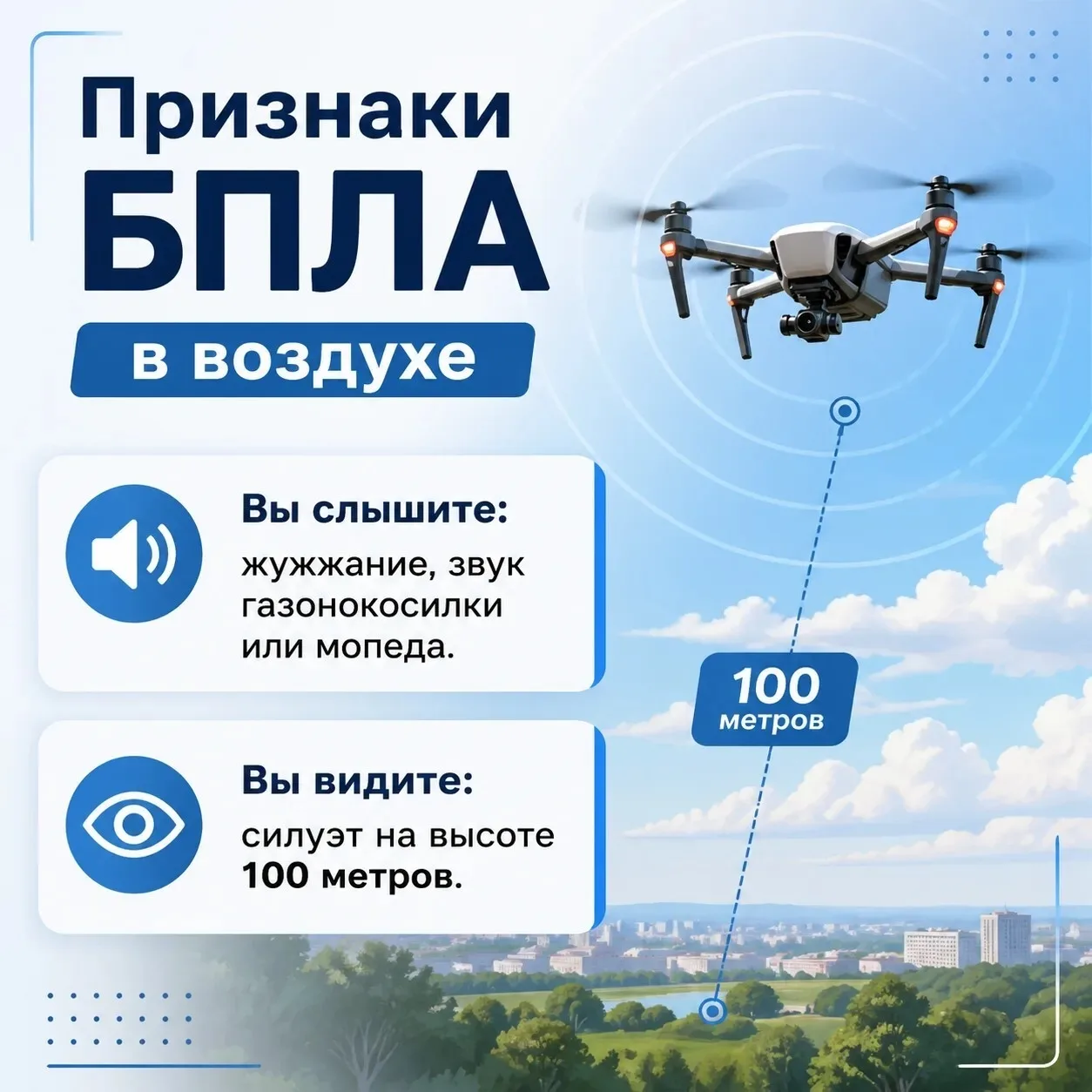 Что делать, если Вы заметили в воздухе беспилотник?