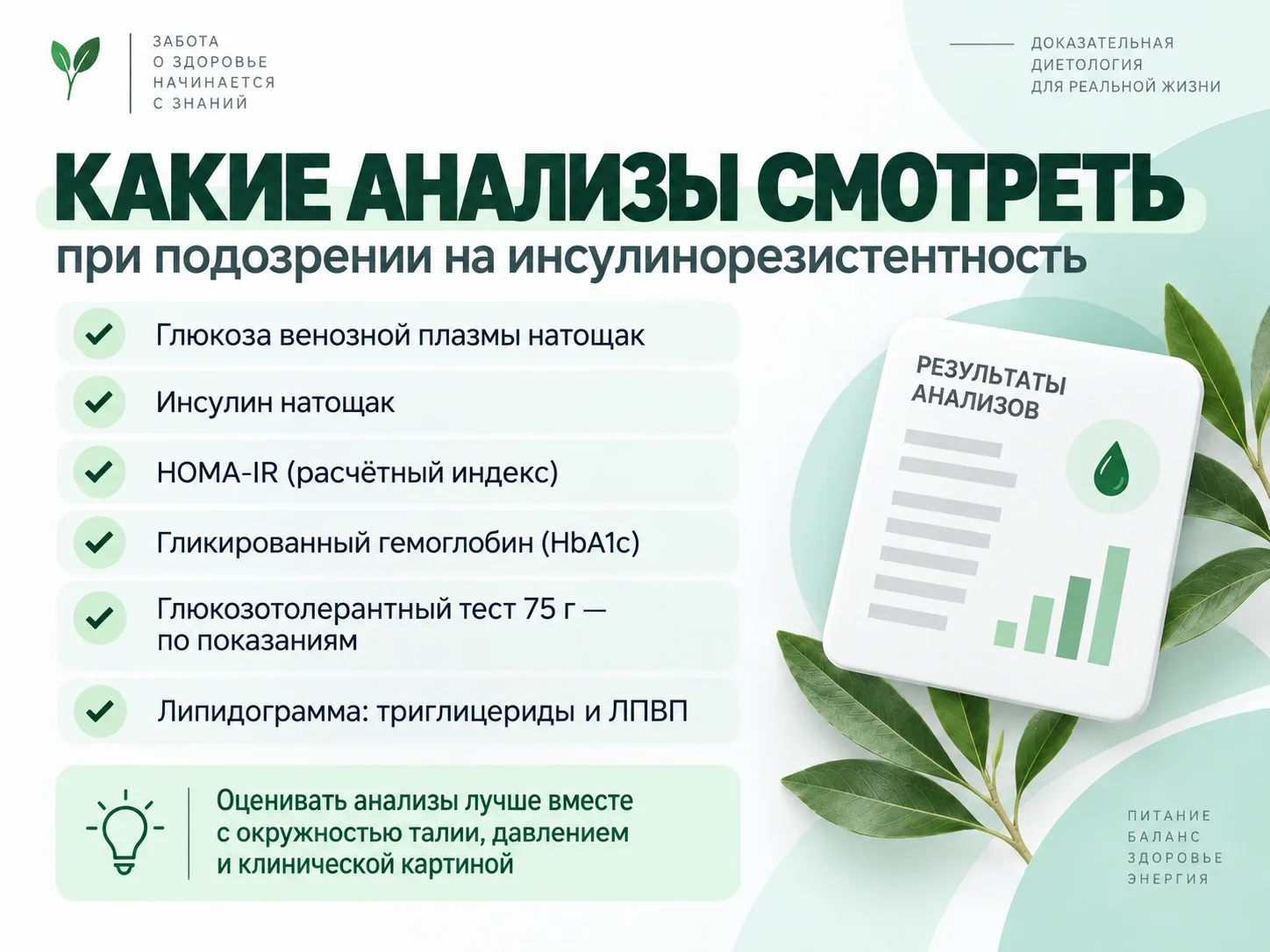 HOMA-IR ПОВЫШЕН: ЭТО УЖЕ ИНСУЛИНОРЕЗИСТЕНТНОСТЬ И НУЖНО ЛИ ЛЕЧЕНИЕ?